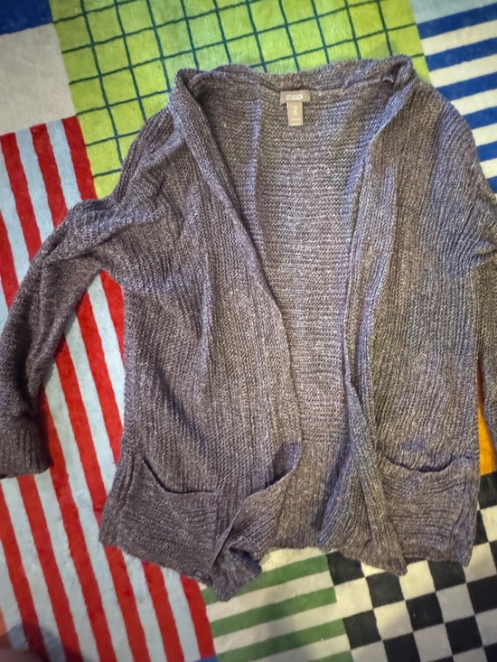Chico's Sweaters - Chico's woMen's Open-Front Cardigan in Heathered Gray Brown size 2